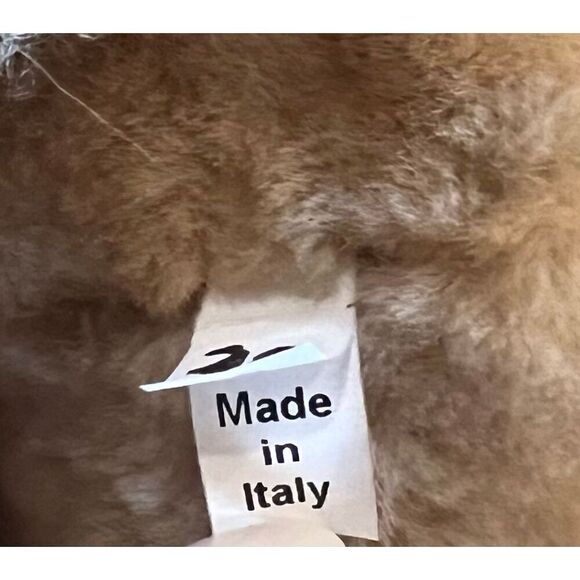 MONTELLIANA Suede Shearling-Trimmed Hiking Boots in Chestnut NWOB 39 / 8 US - Picture 9 of 9